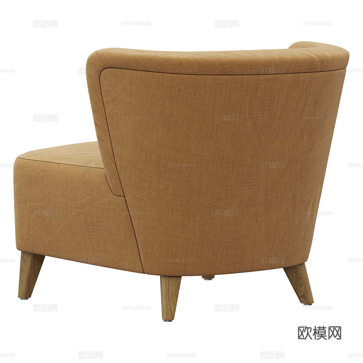 现代布艺扶手椅3d模型