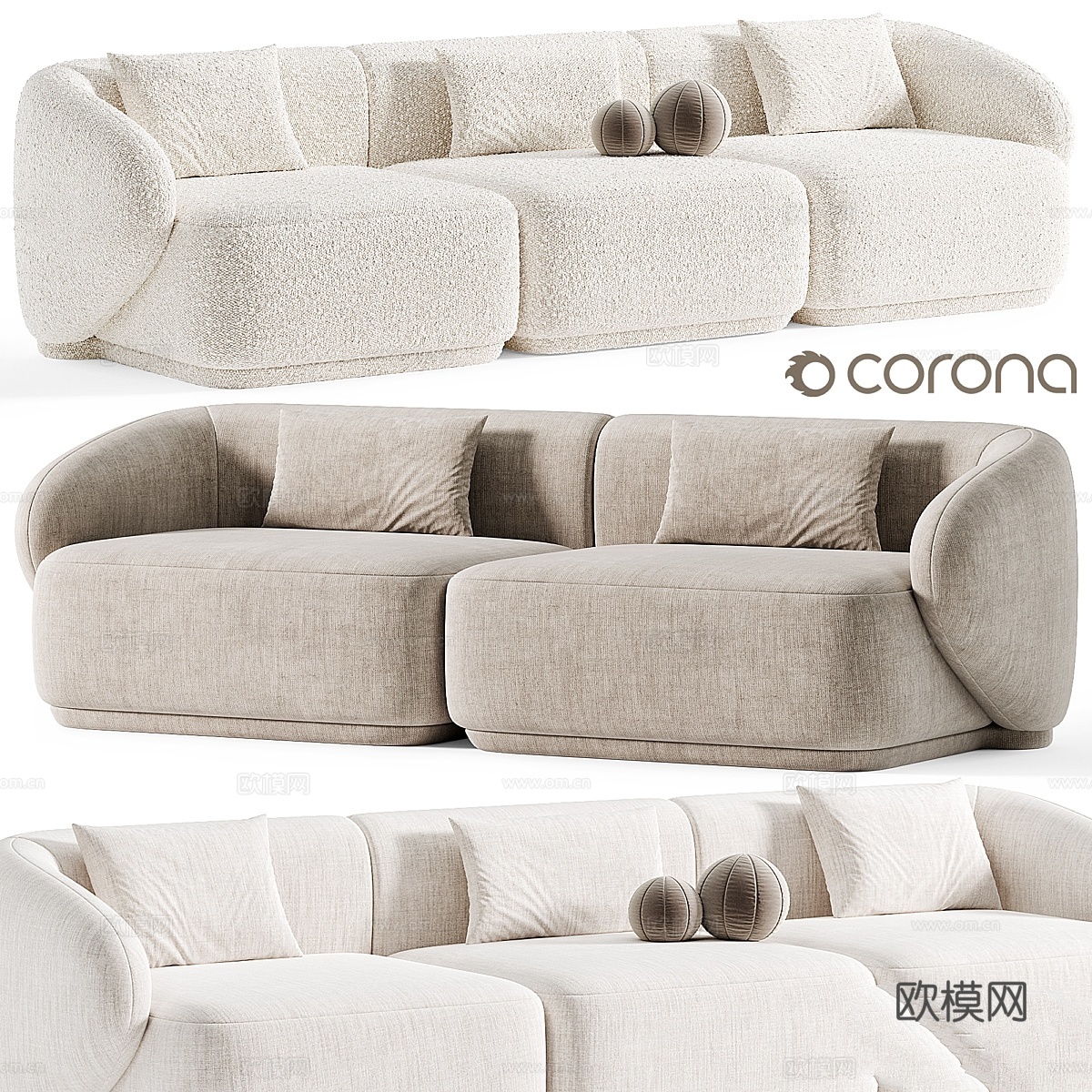 GAITANO U 现代 02 由 Lusso living3d模型