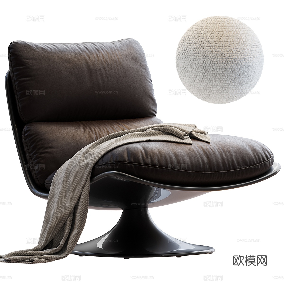 帕蒂椅子由 MINOTTI 设计3d模型