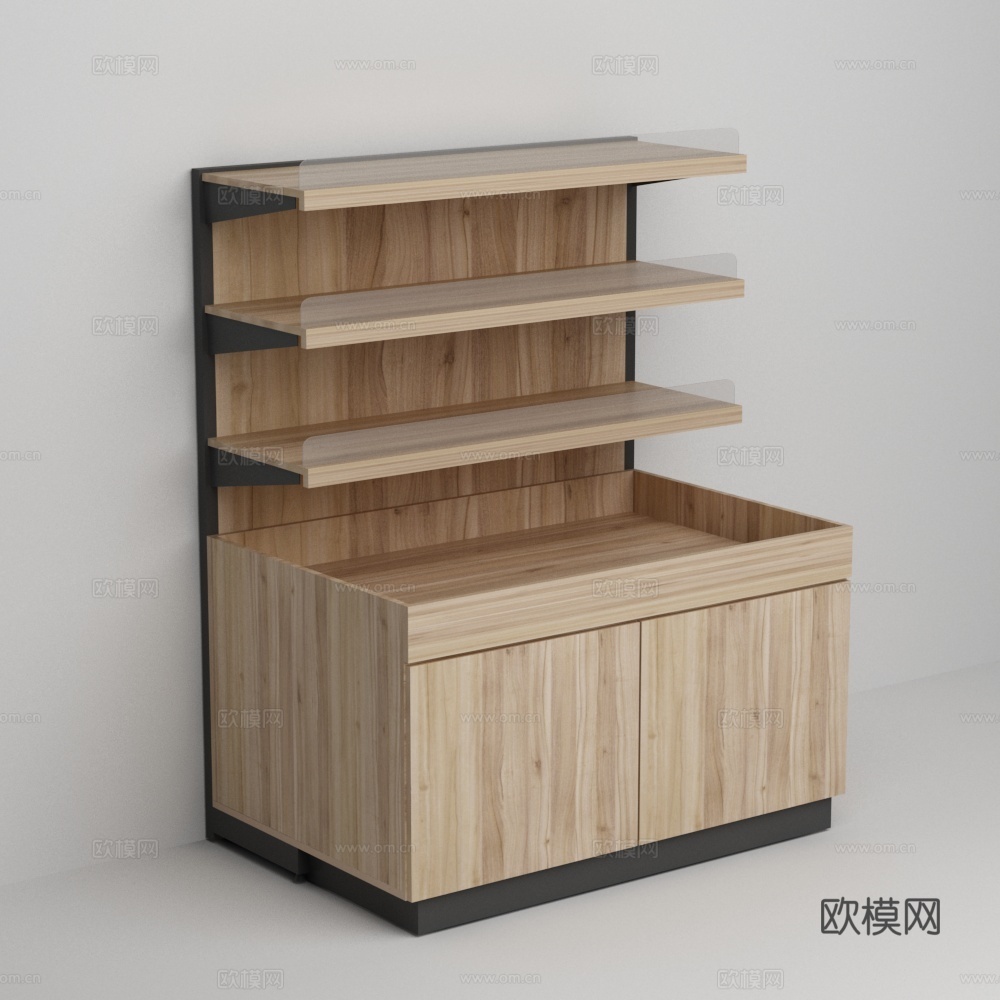 超市鸡蛋展示货架3d模型