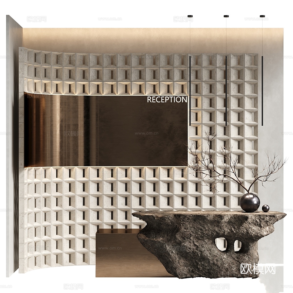 接待台Wabi Sabi3d模型