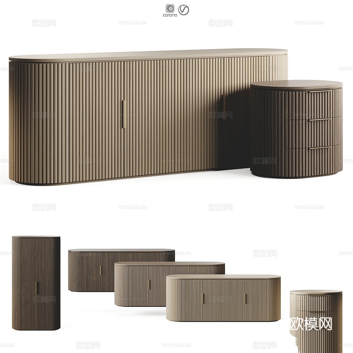 RH BYRON 橱柜 LivCollection VRT-3d模型