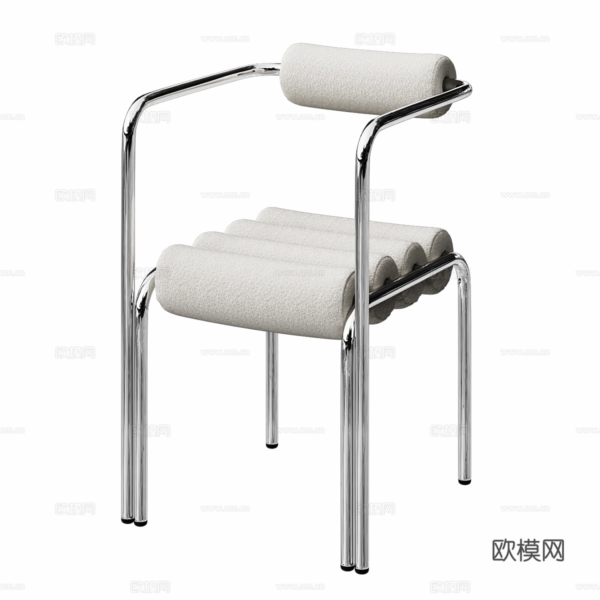 ELEGG 椅子 C 配 boucle 面料3d模型
