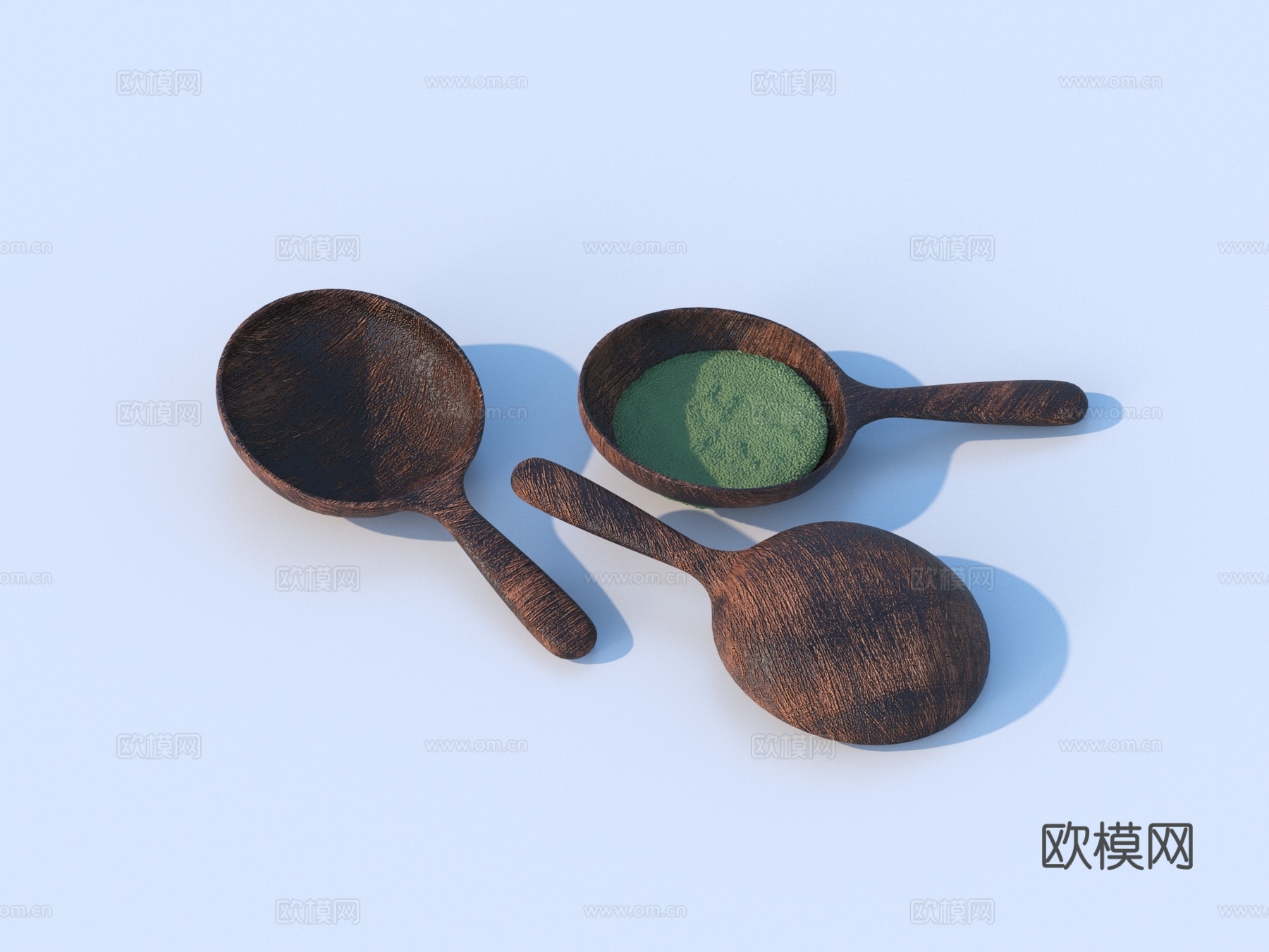 勺子 木铲 铲子 餐具 茶具 小品su模型