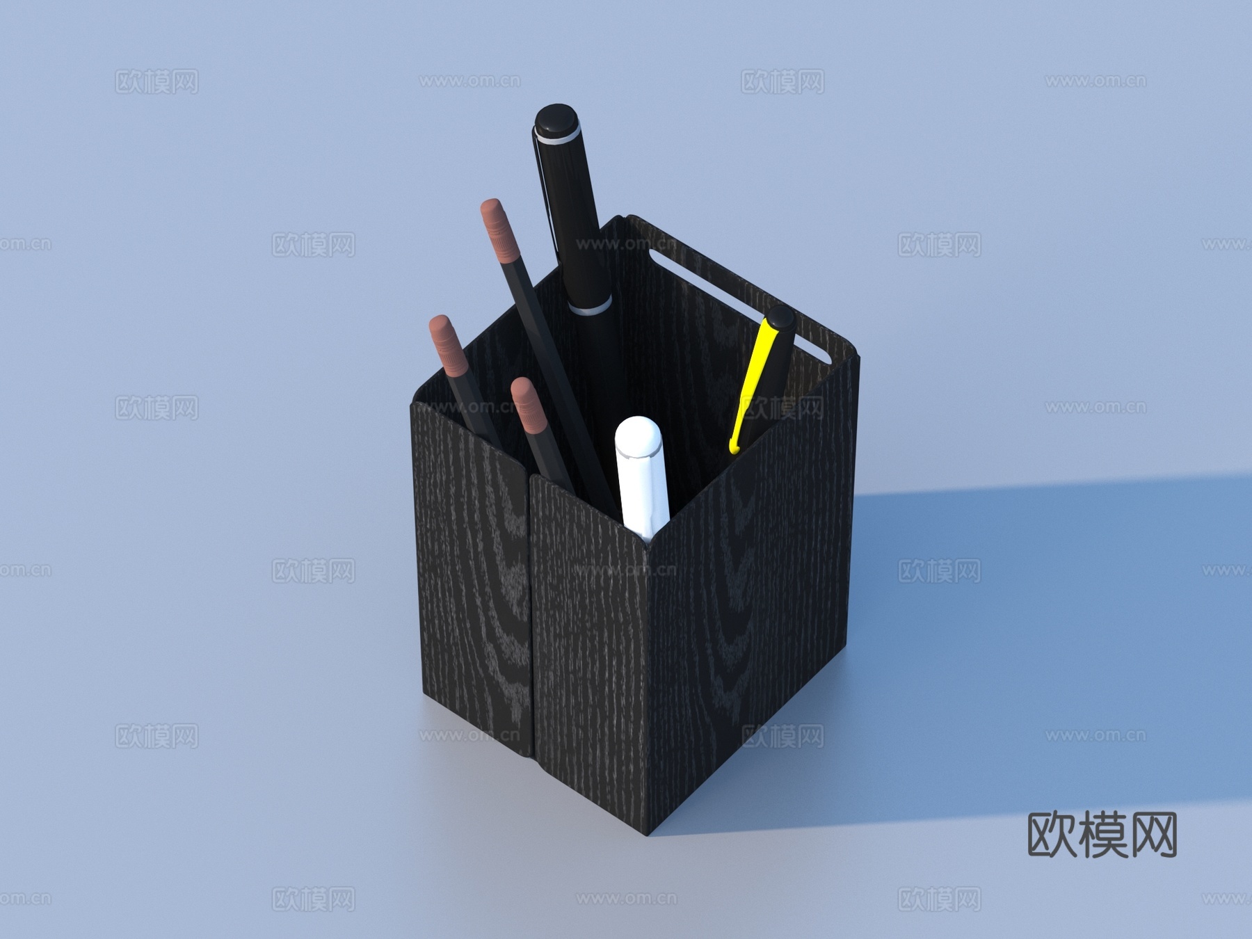 笔筒 文具 办公用品 学习用品su模型