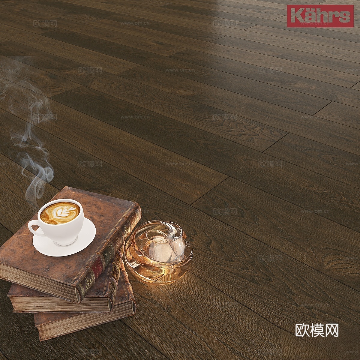 Kährs 橡木 Nouveau 棕褐3d模型