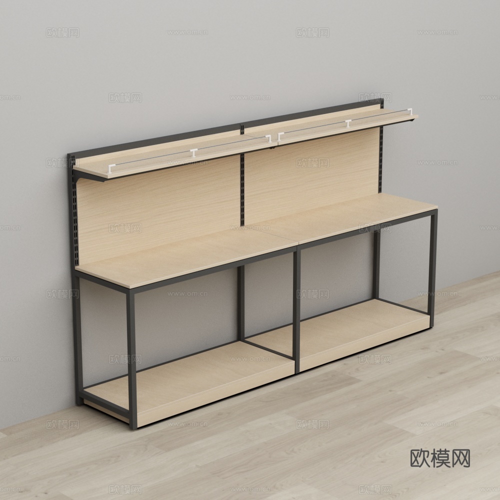 超市米堆架3d模型