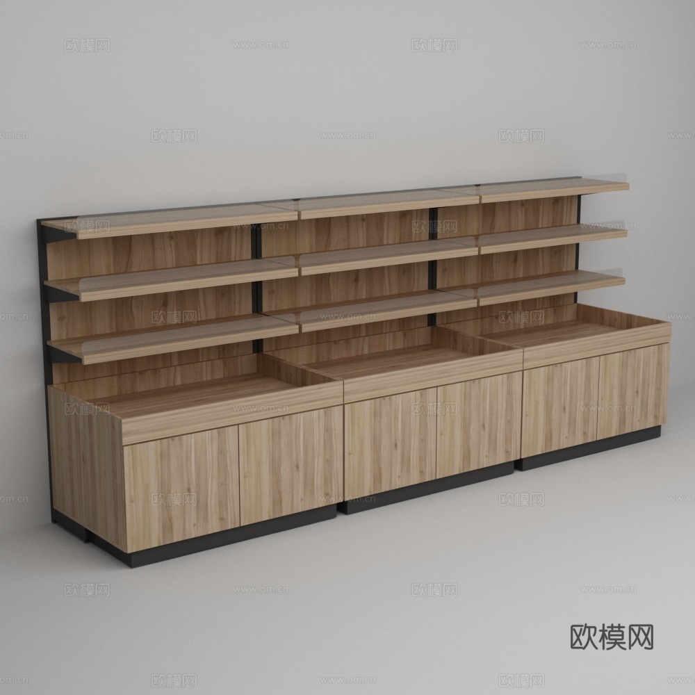 超市鸡蛋展示货架3d模型