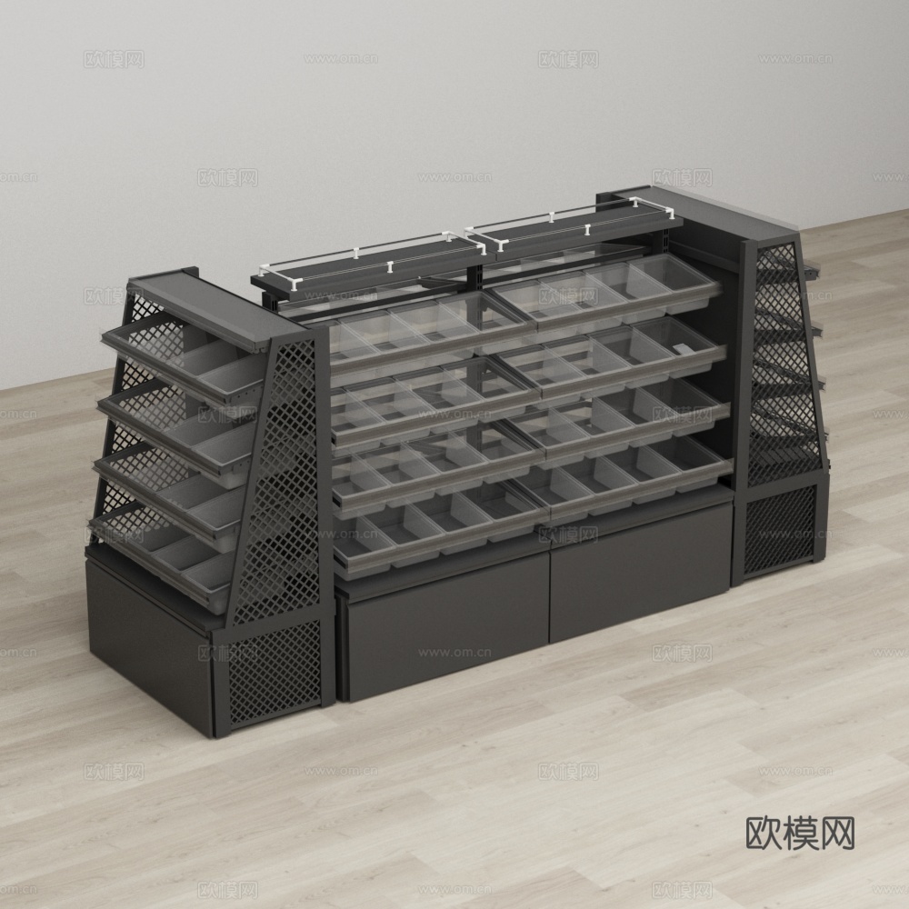 散称零食店货架3d模型