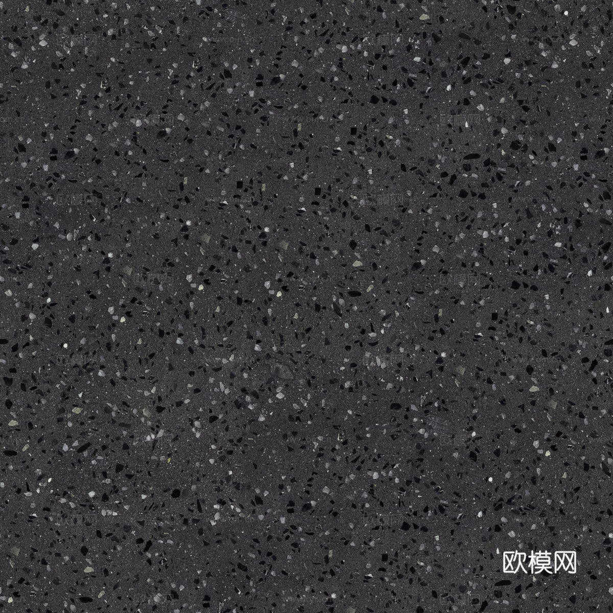 无缝黑色水磨石贴图