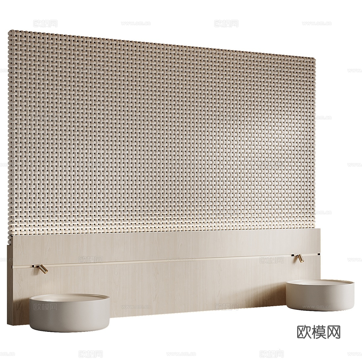 毯子床头板3d模型