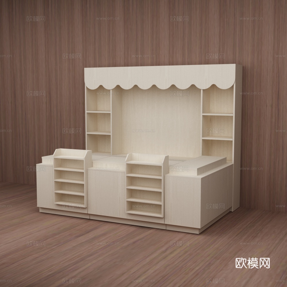 母婴店收银台3d模型