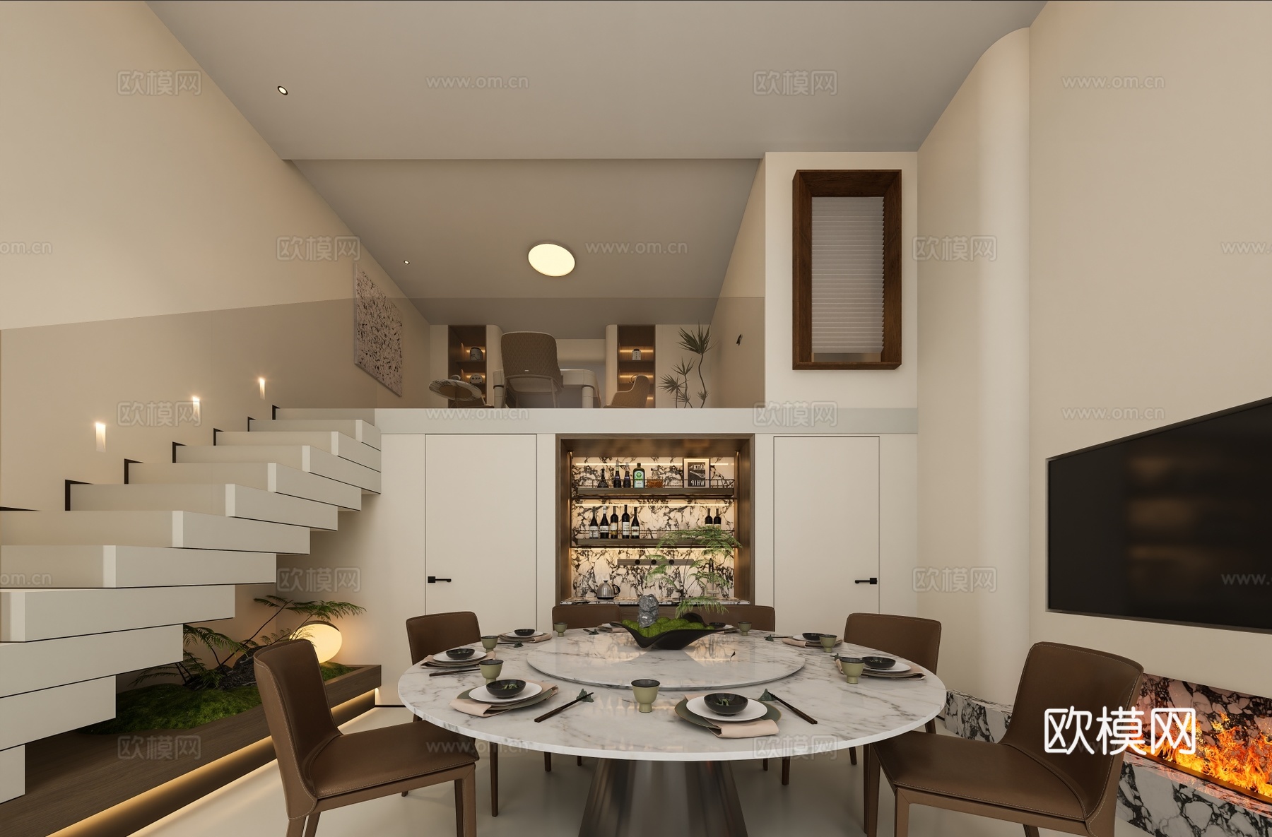 loft公寓酒店式公寓su模型