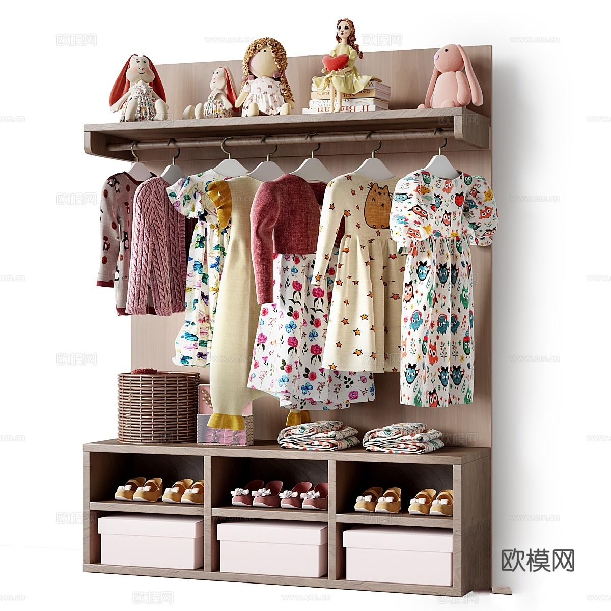 儿童服装 143d模型