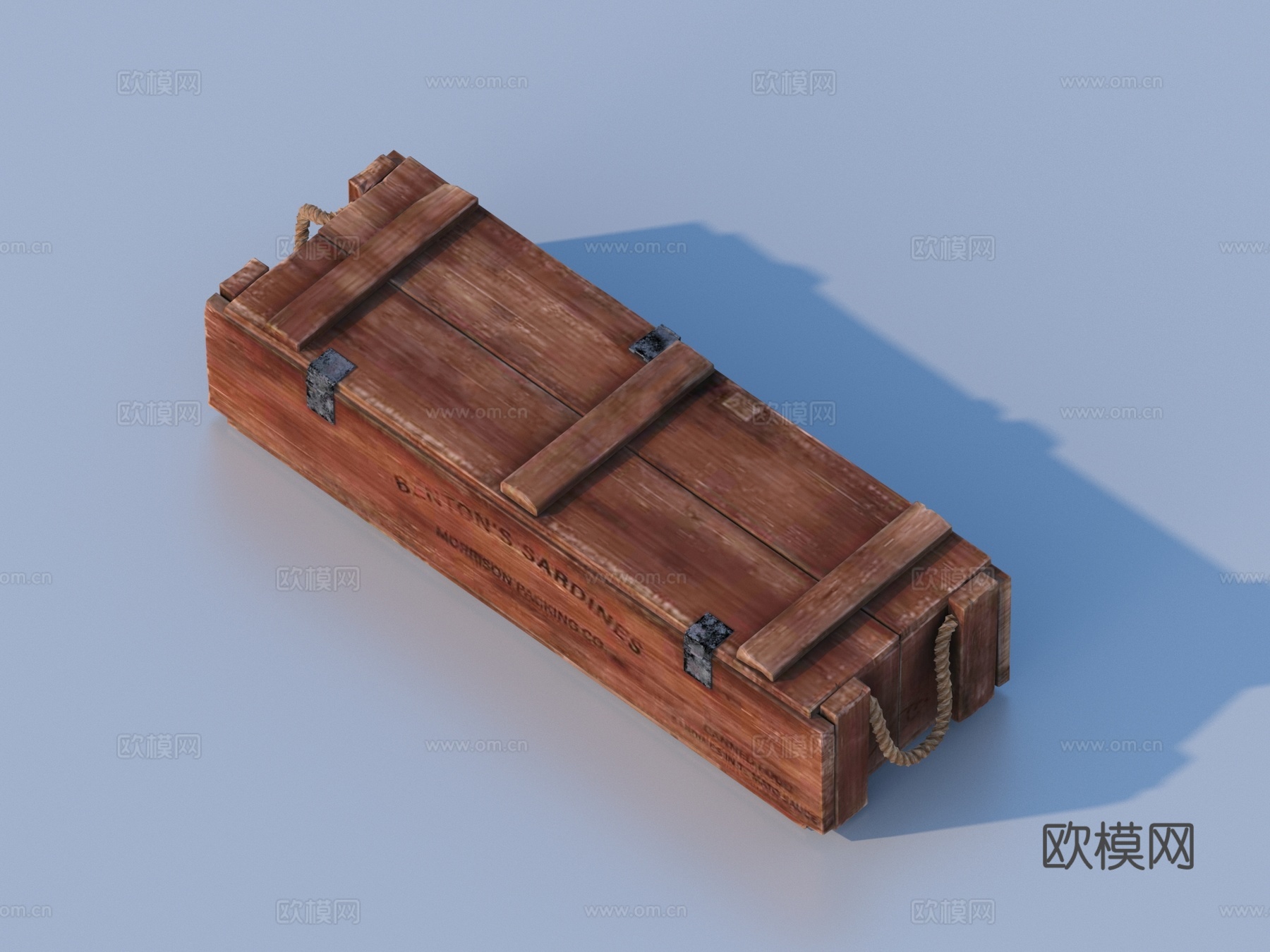 木箱 箱子 包装箱 物流箱 快递箱su模型