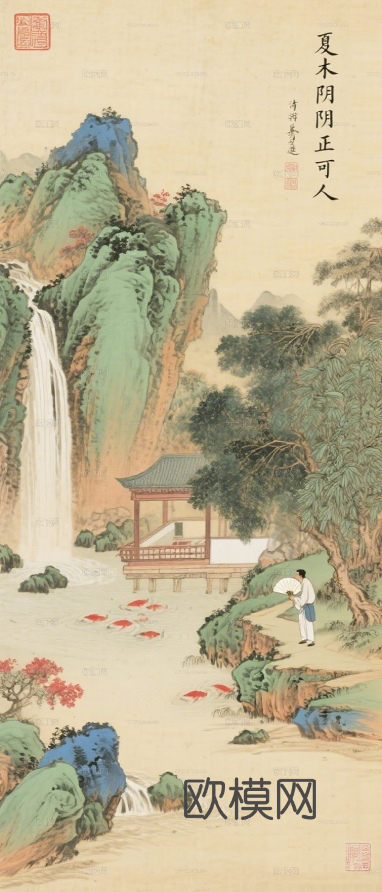 新中式工笔画 装饰画