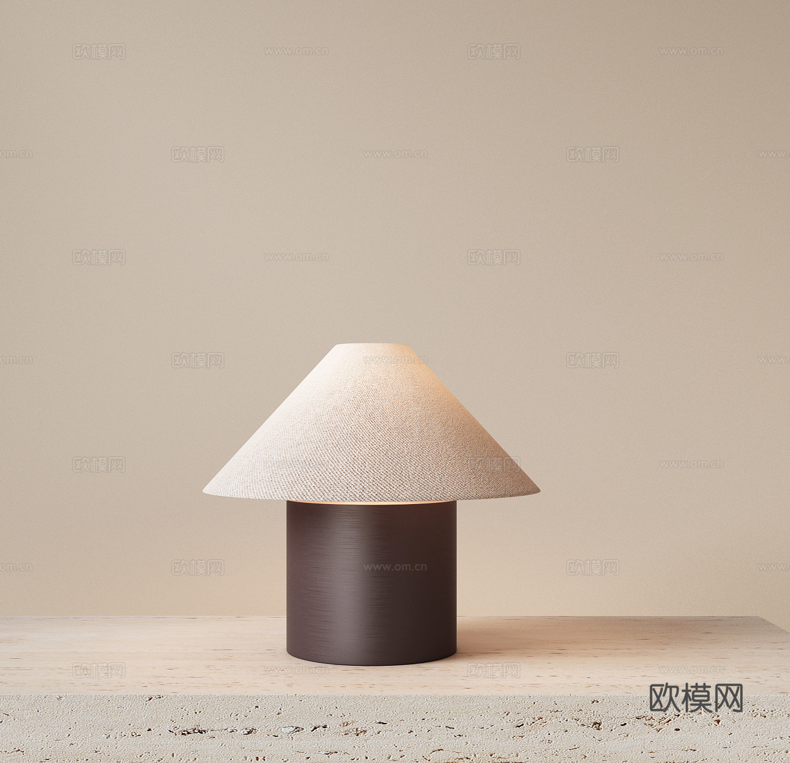 现代床头台灯 复古台灯 客厅台灯 意式台灯 书房台灯su模型