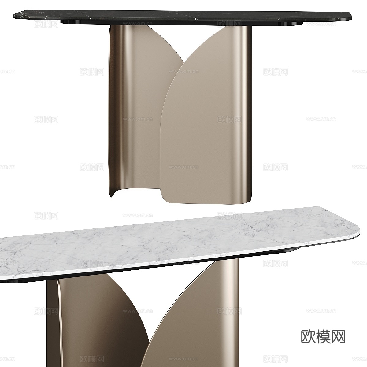 卡利加里斯双子台式桌3d模型