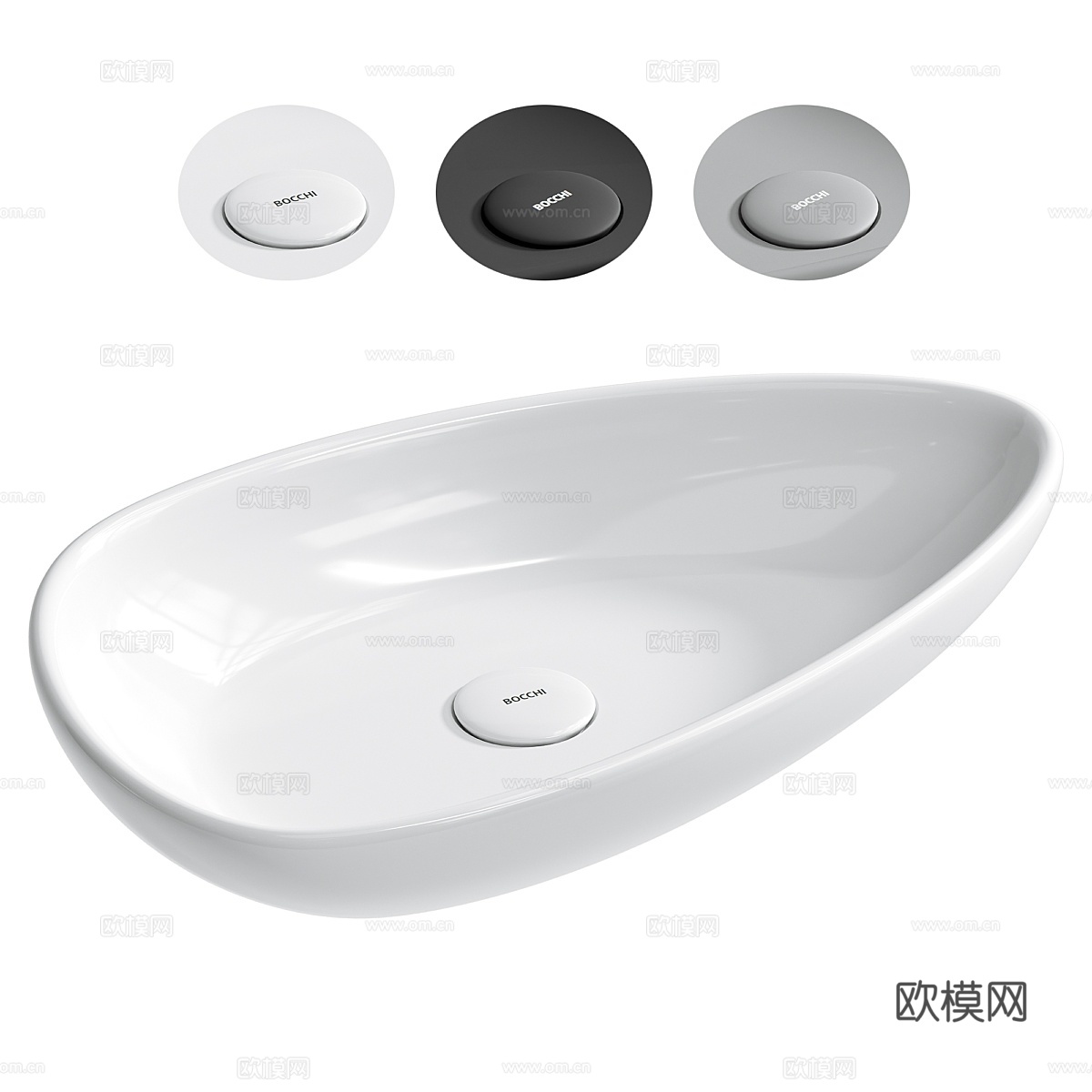 Sink BOCCHI Etna 1114-001-01253d模型