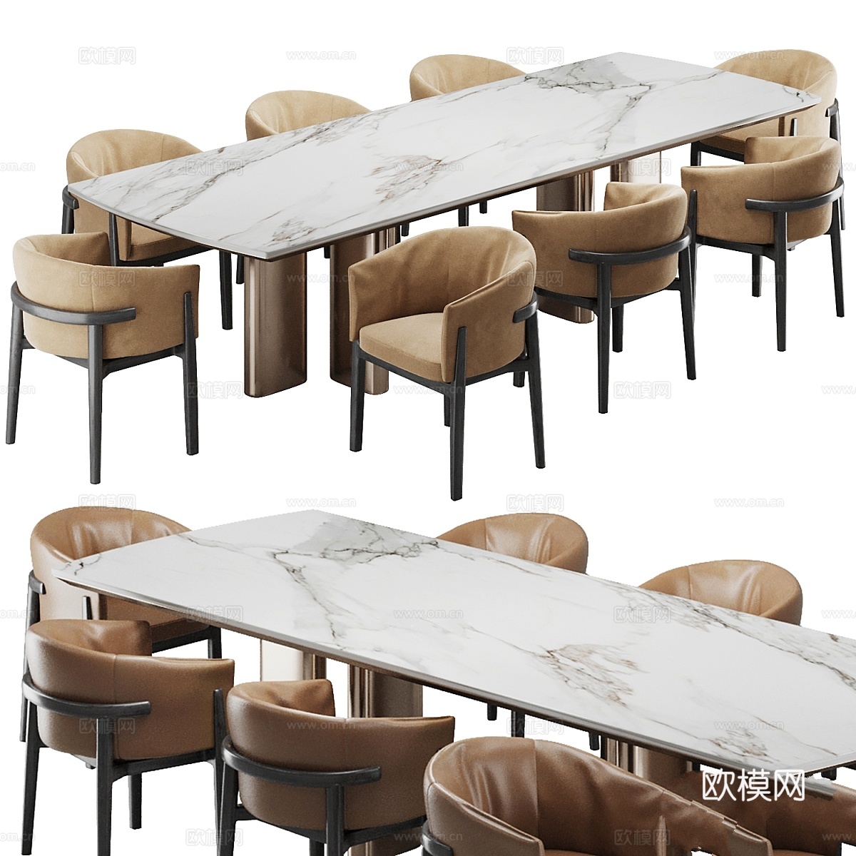 餐椅和餐桌1953d模型