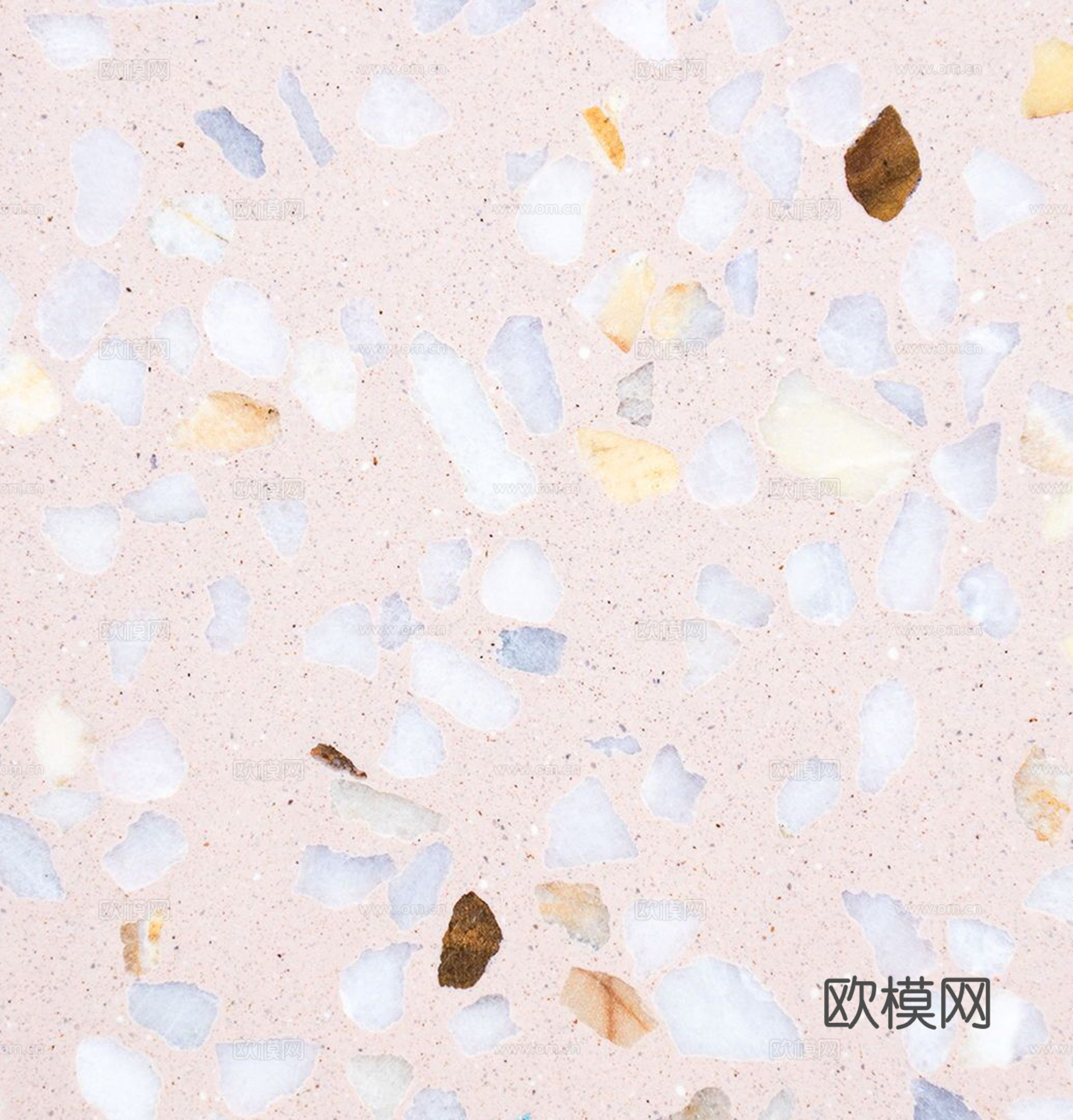 粉色水磨石