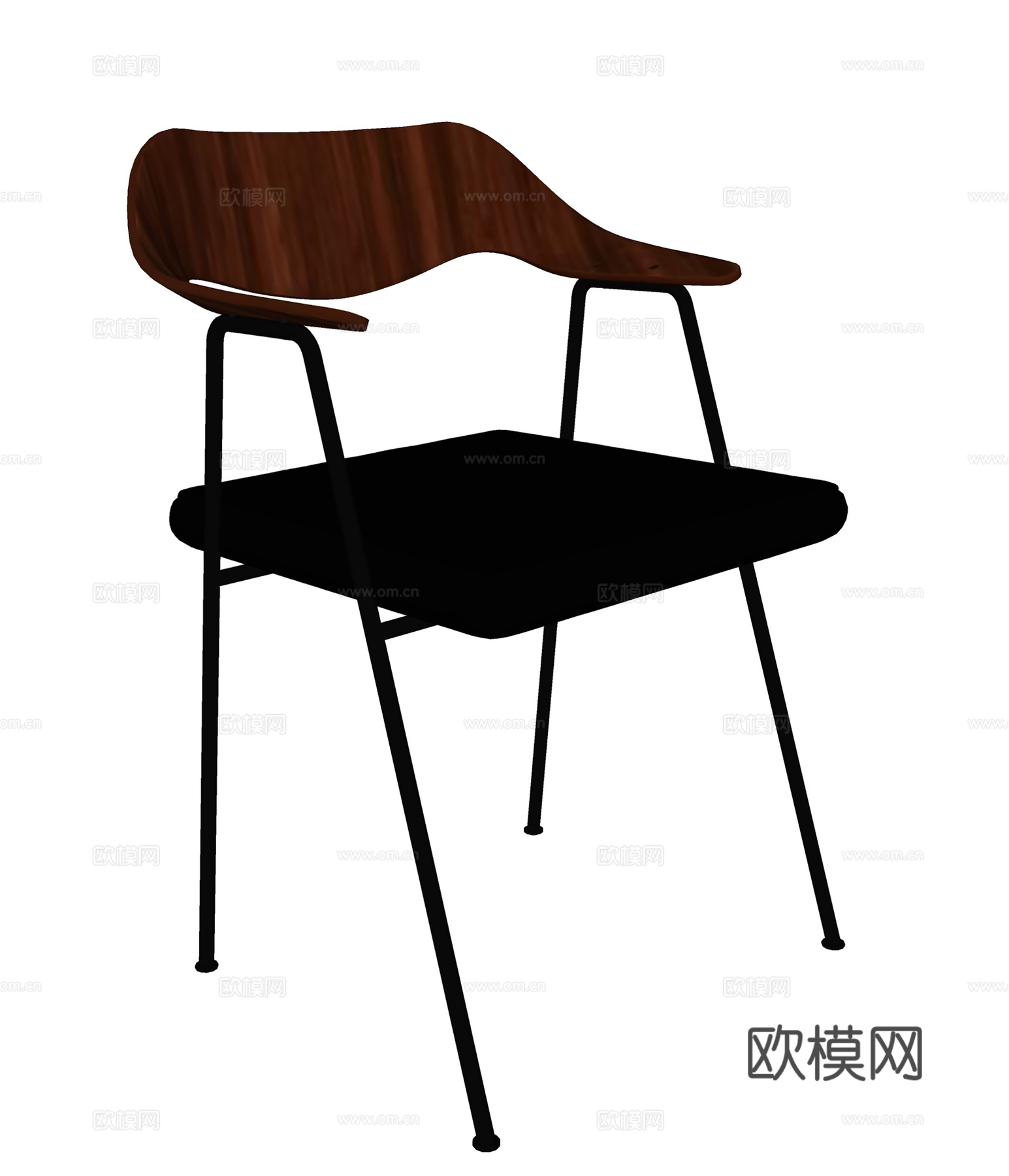 现代休闲椅  餐椅书椅  户外椅单椅su模型