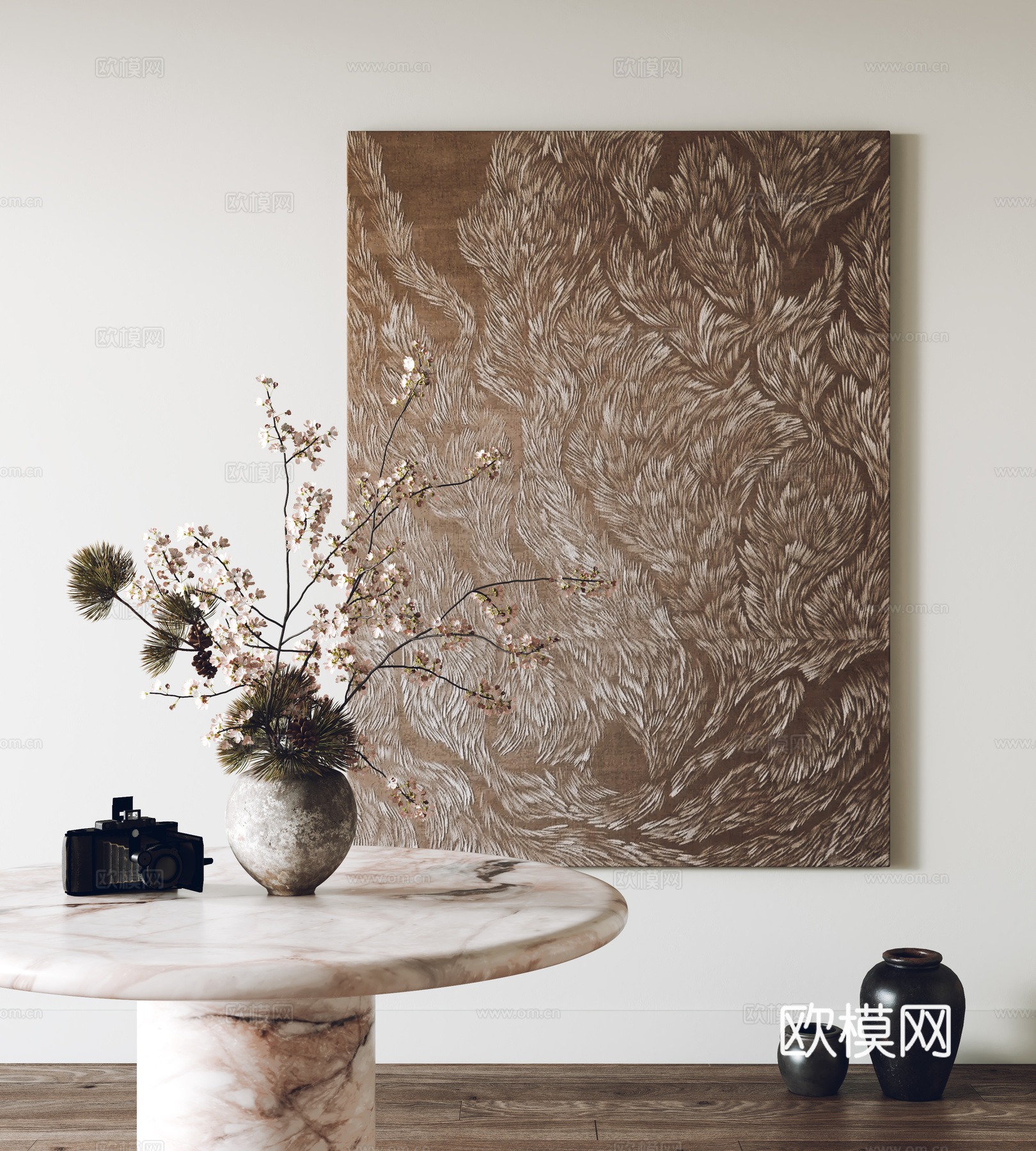 现代挂画 装饰画 客厅挂画 玄关挂画 摆件3d模型