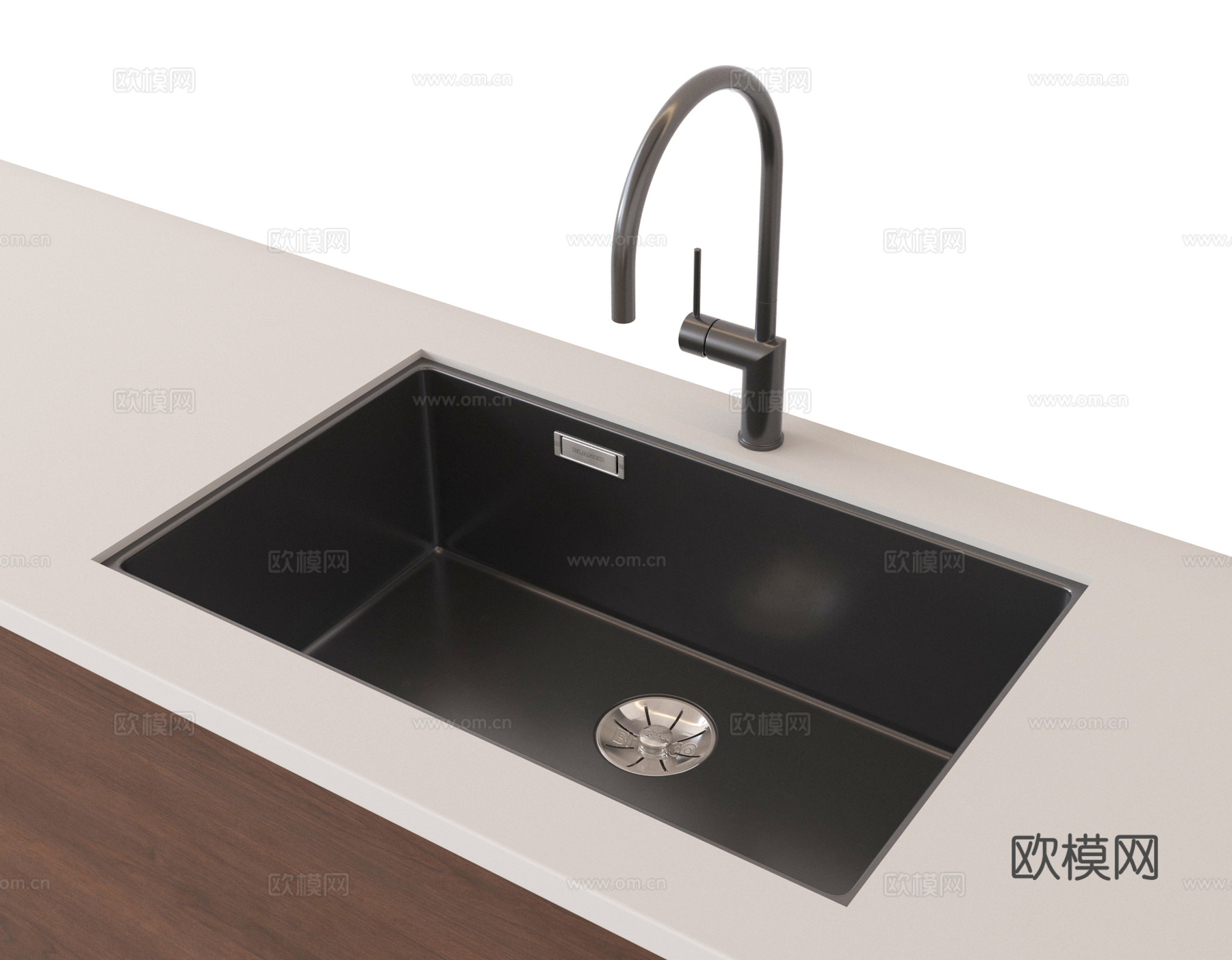 现代水槽 不锈钢水槽 水龙头 洗菜盆3d模型