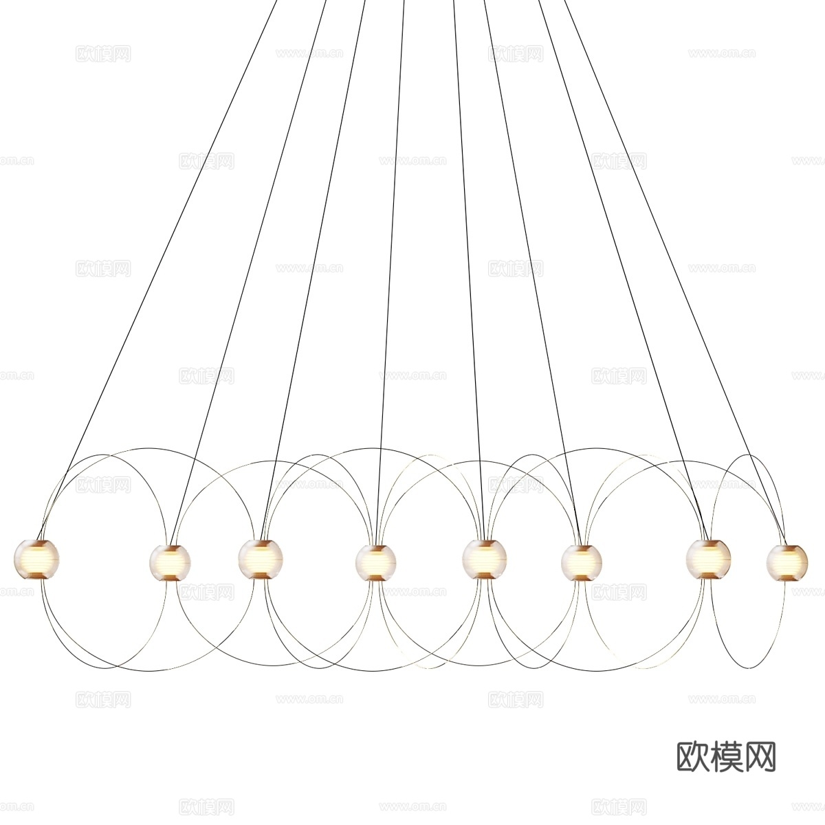 DCW Editions Munari 8 吊灯3d模型