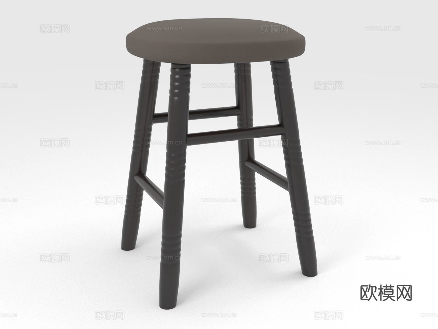 凳子 坐凳 木凳 圆凳3d模型