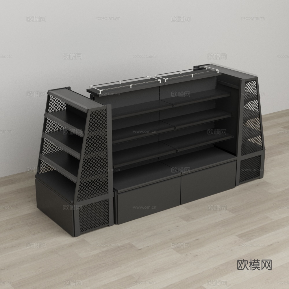 散称零食店货架3d模型