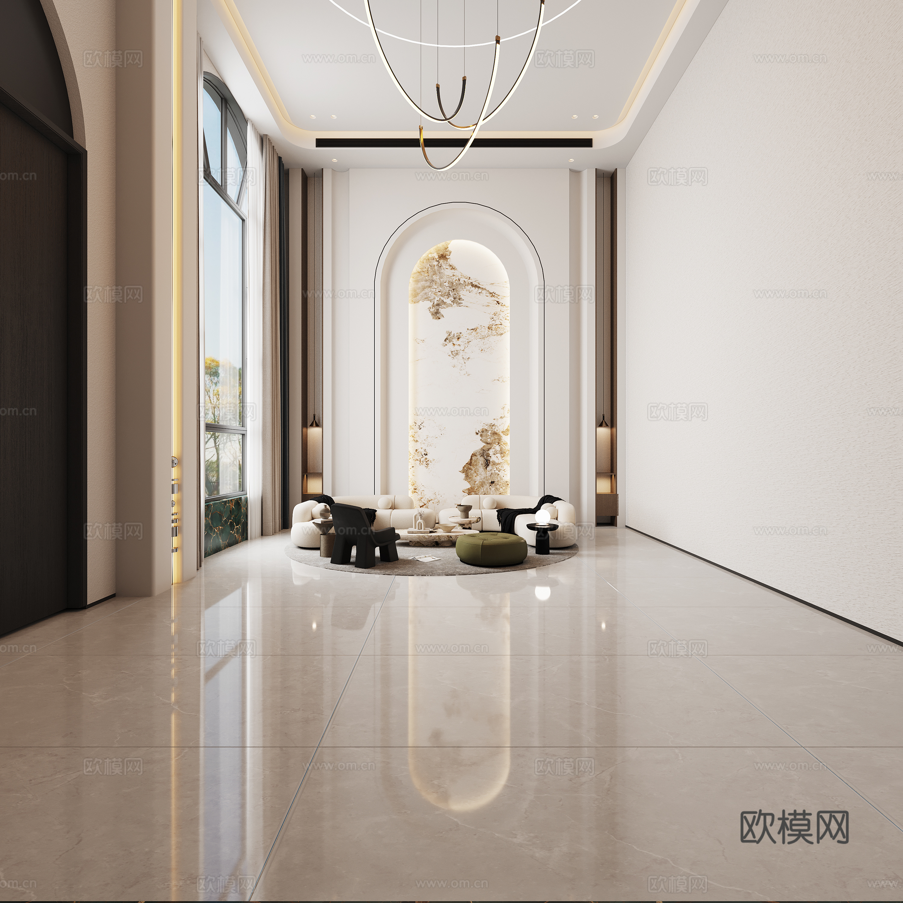 别墅客厅3d模型