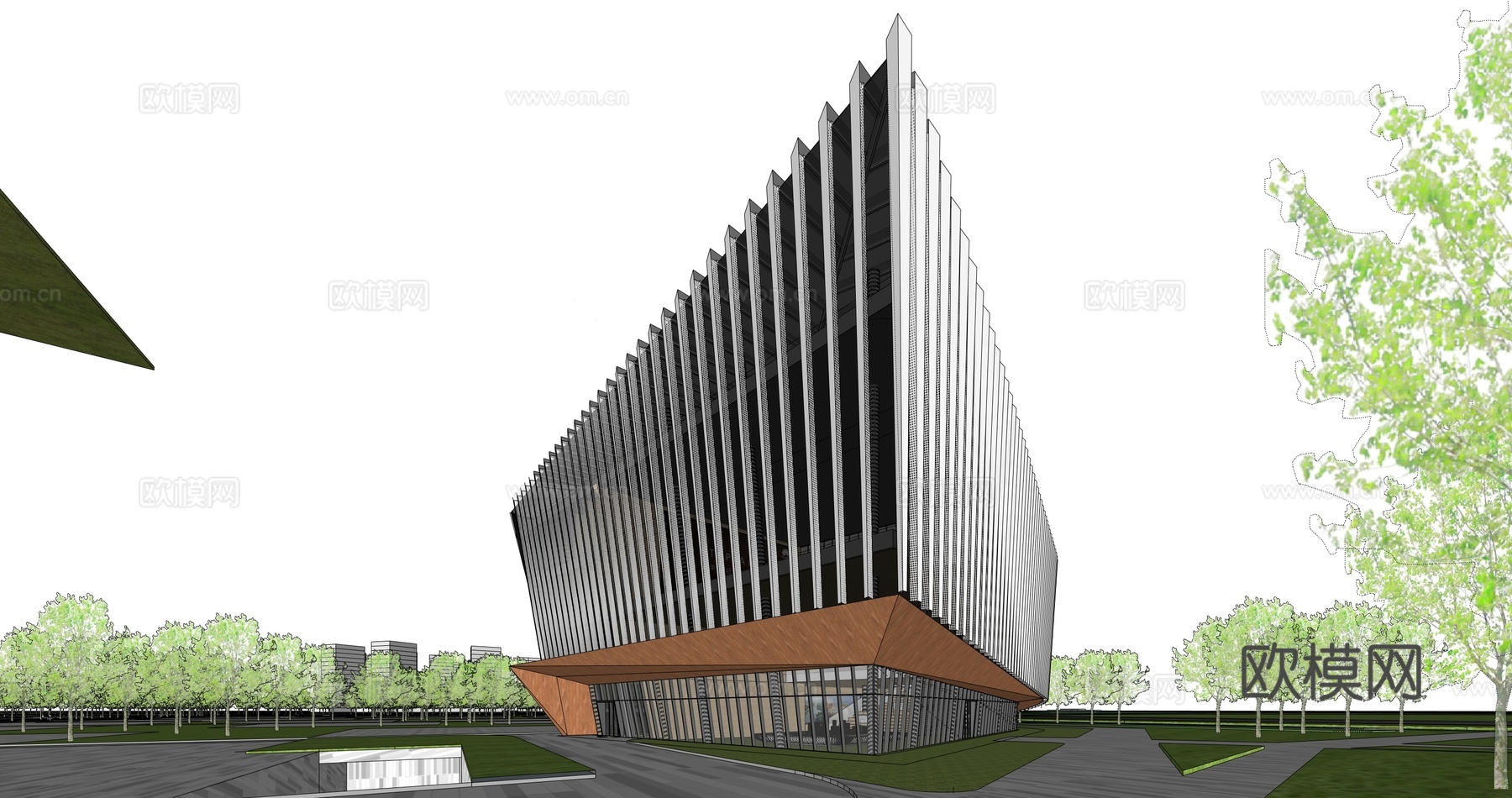 展示中心su模型