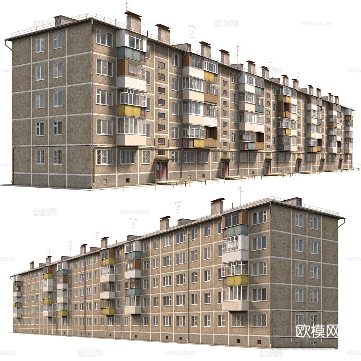 面板房屋。系列1–464 A-153d模型