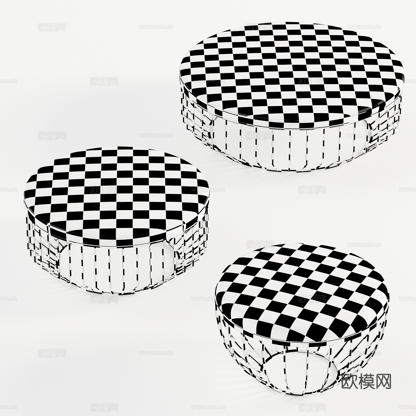 北欧茶几 角几 边几 小茶几 现代茶几 北欧茶几 圆几3d模型