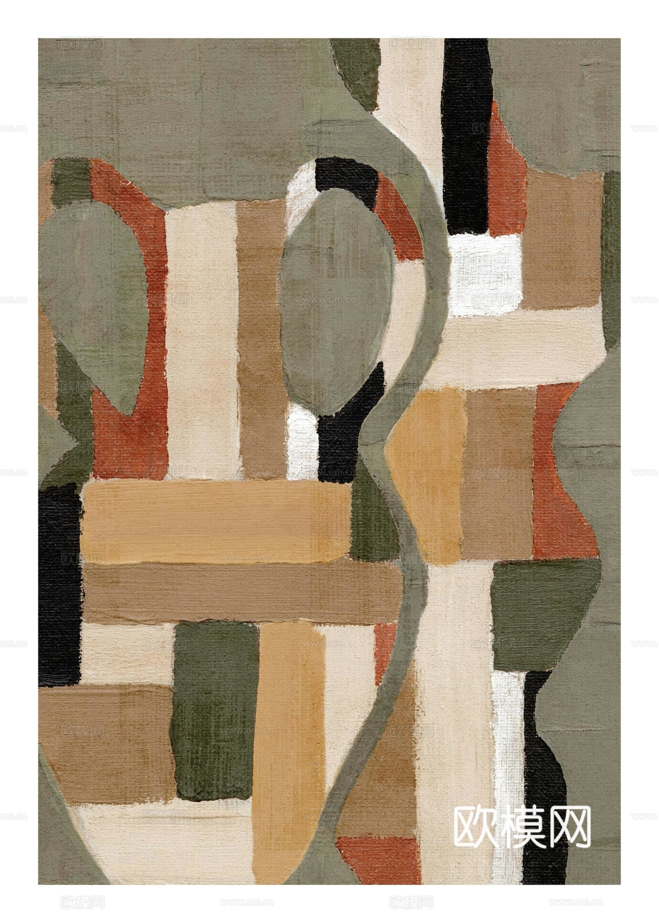 中古风挂画 简约挂画 艺术挂画 彩色挂画