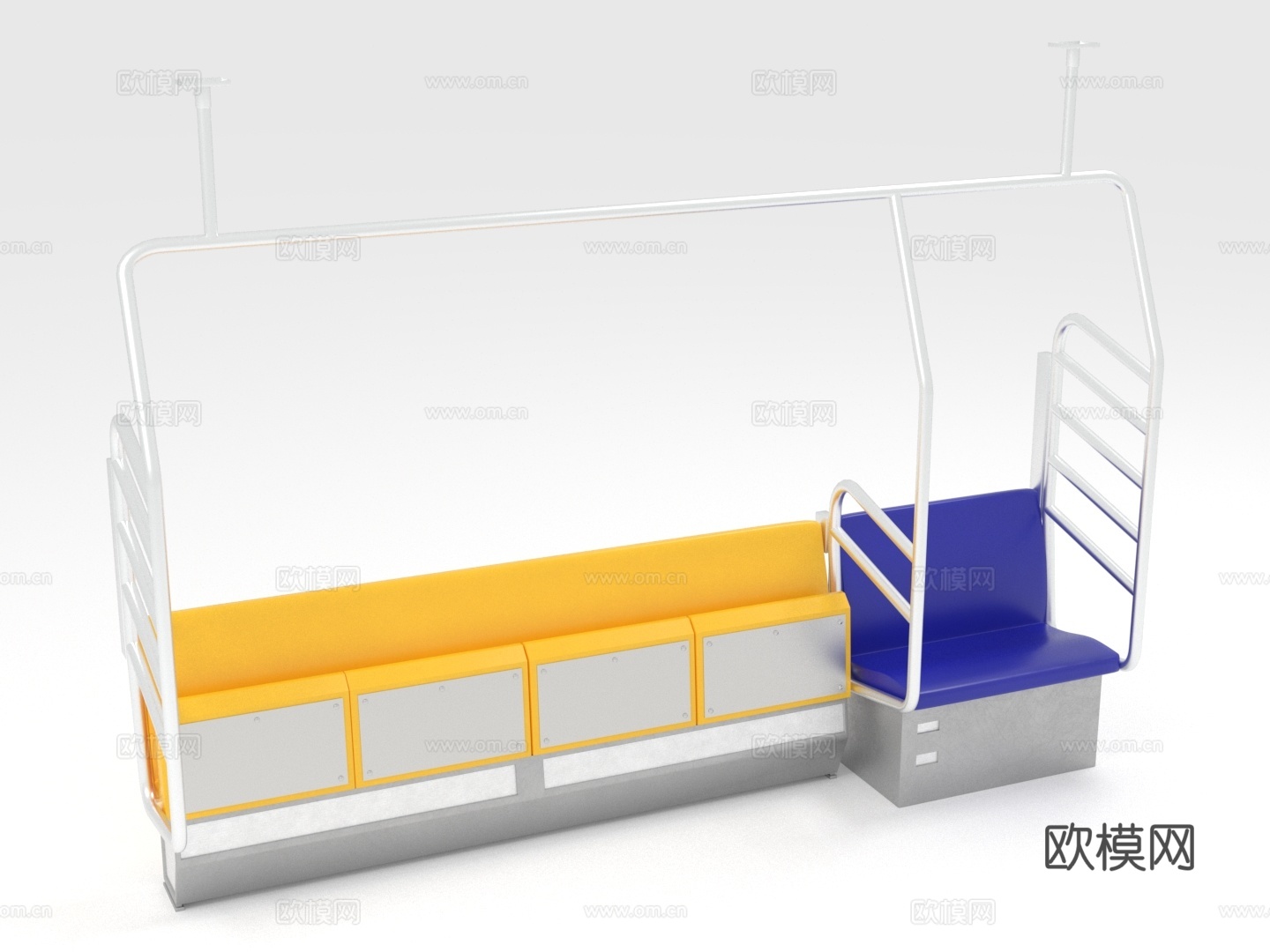 长椅 靠背椅 座椅3d模型