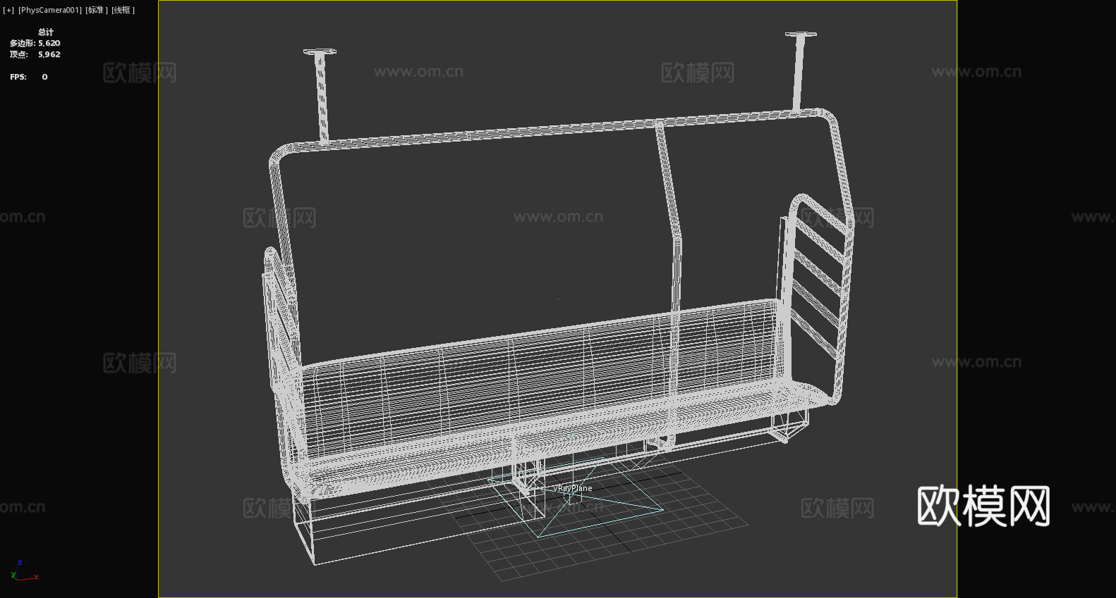 地铁座椅 公共座椅 候车椅3d模型