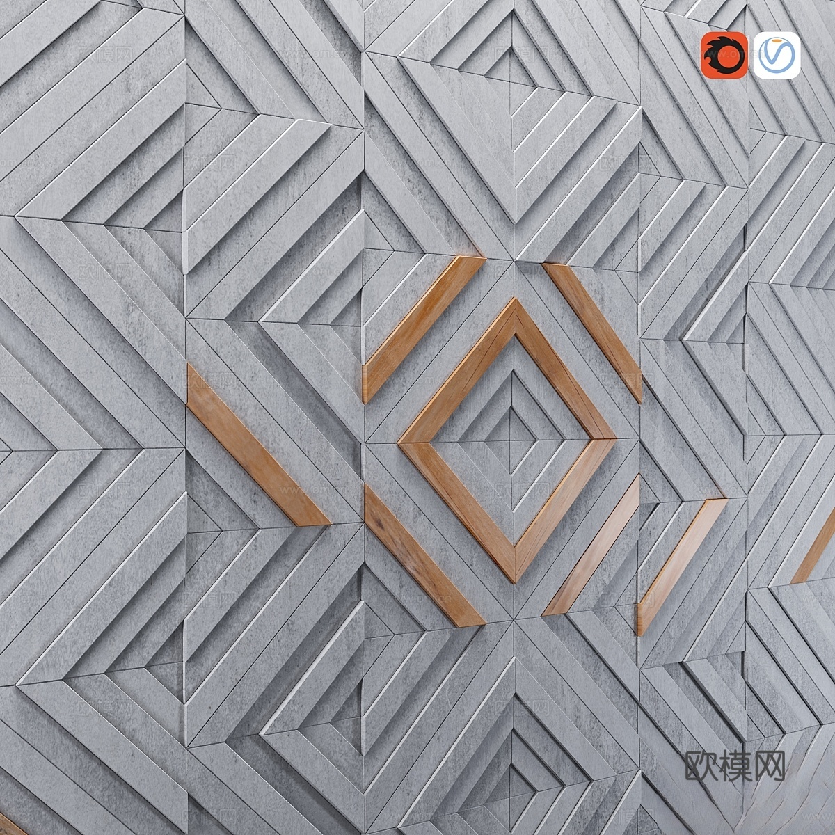 Tonk gama 装饰木板3d模型