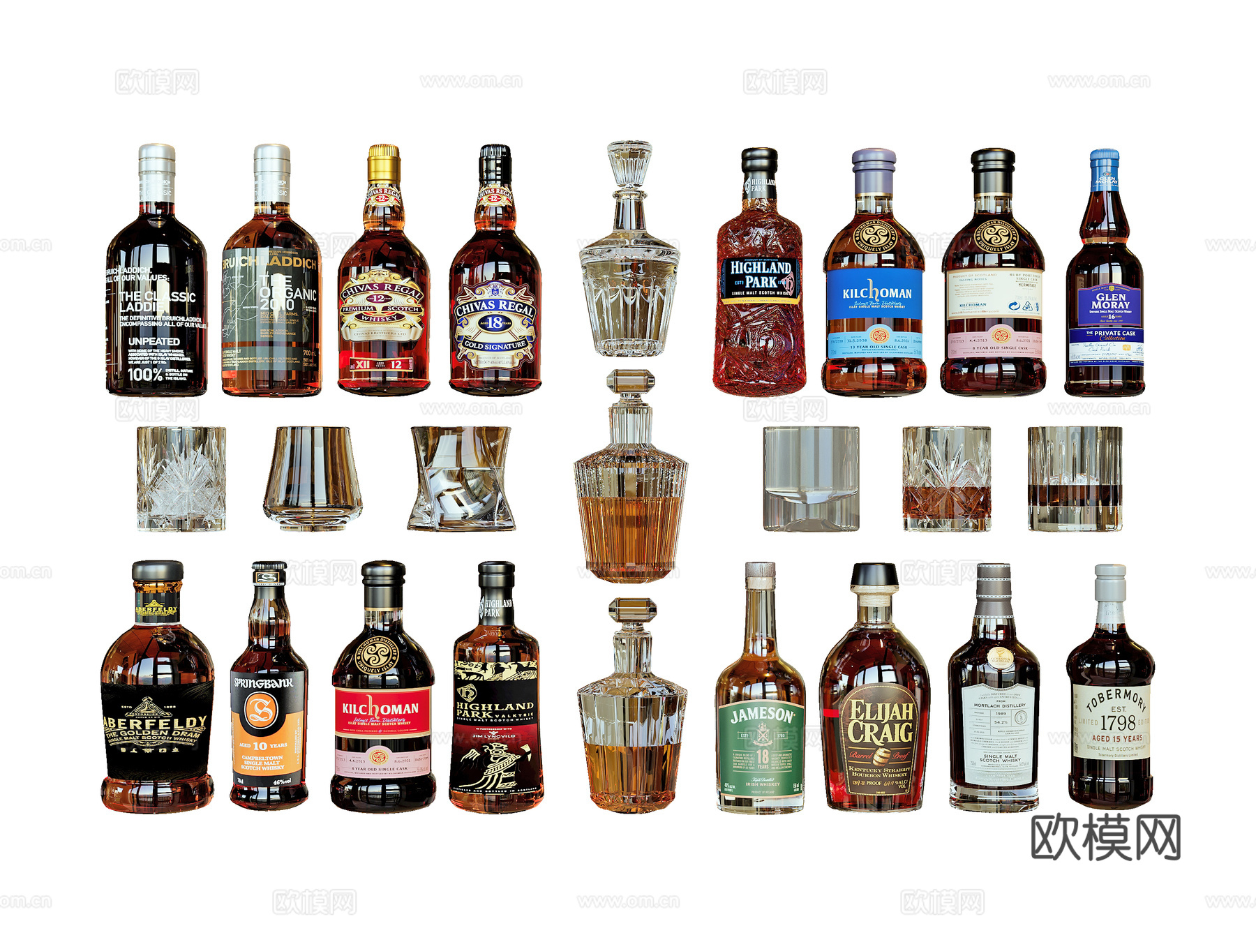 现代酒水3d模型下载