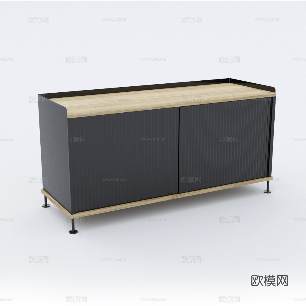 北欧边柜 餐边柜 玄关柜3d模型