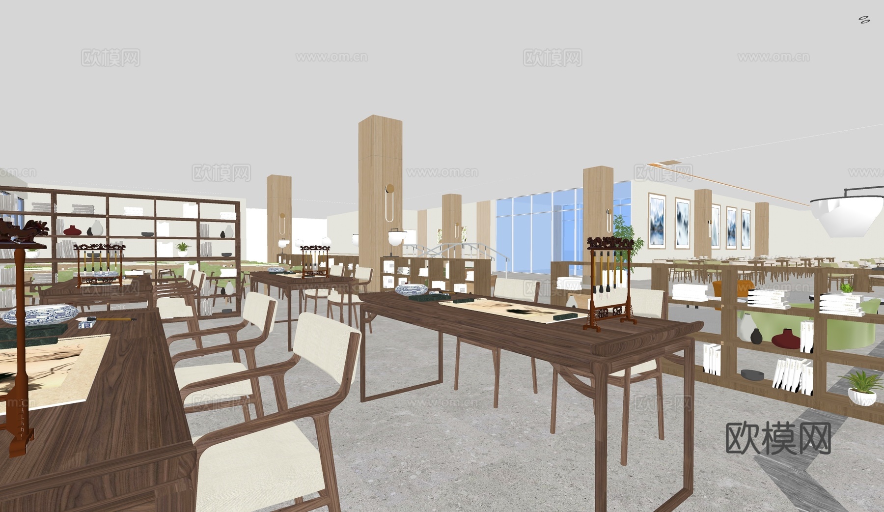 康养 中餐厅 养老院su模型