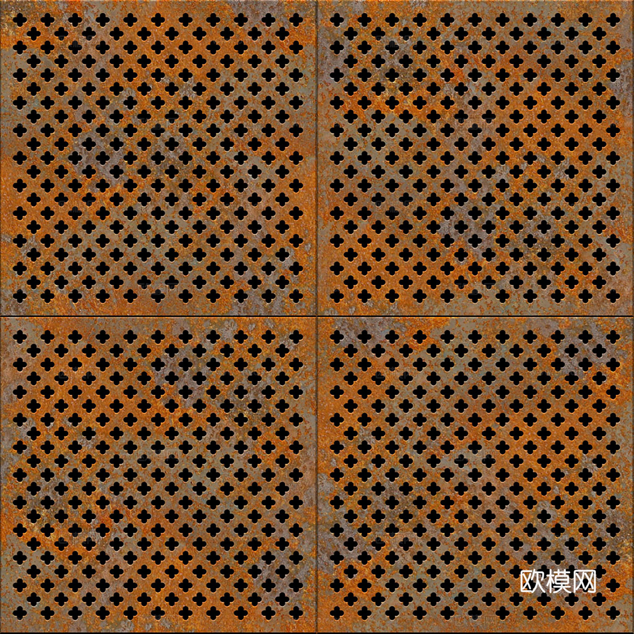 穿孔金属板 铁锈生锈金属板下载