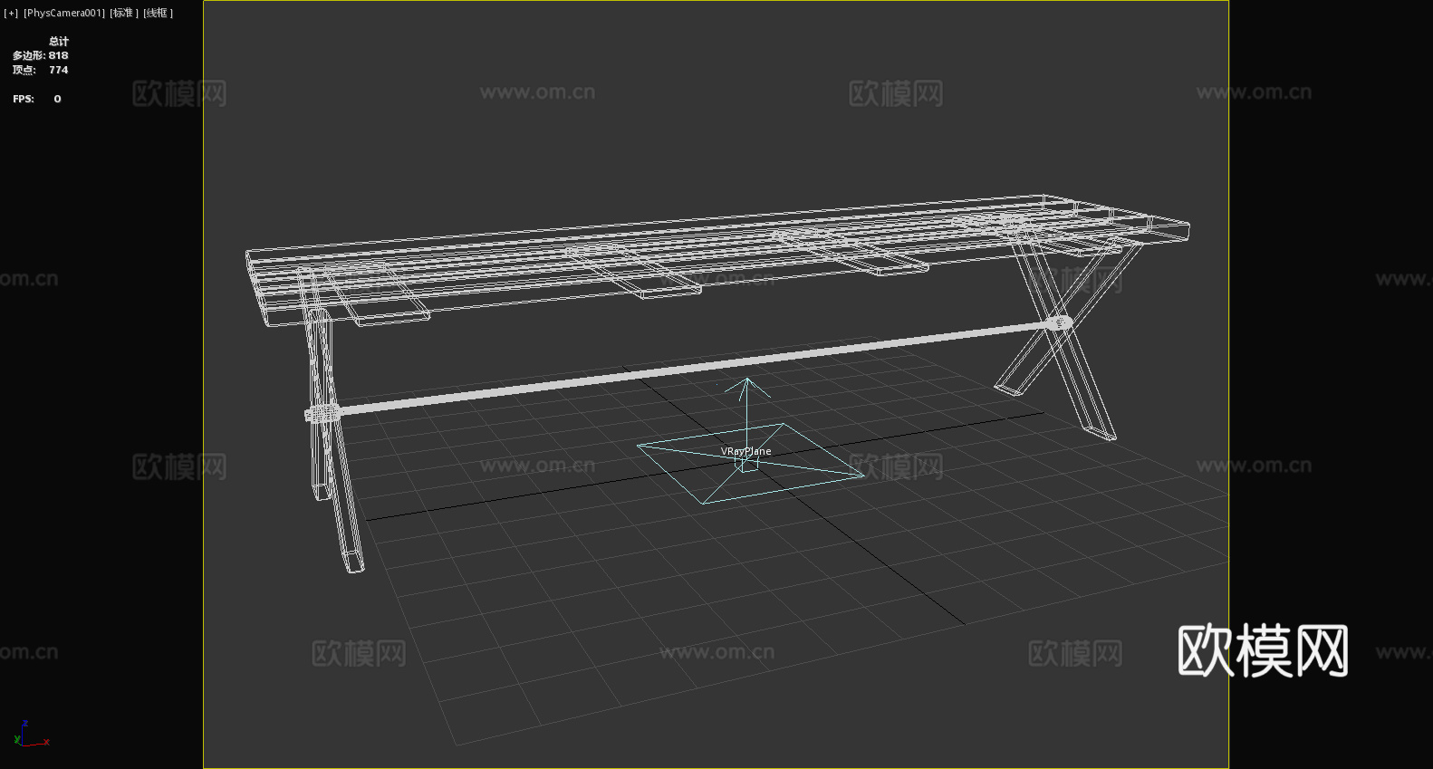 凳子 长凳 条凳 木凳3d模型