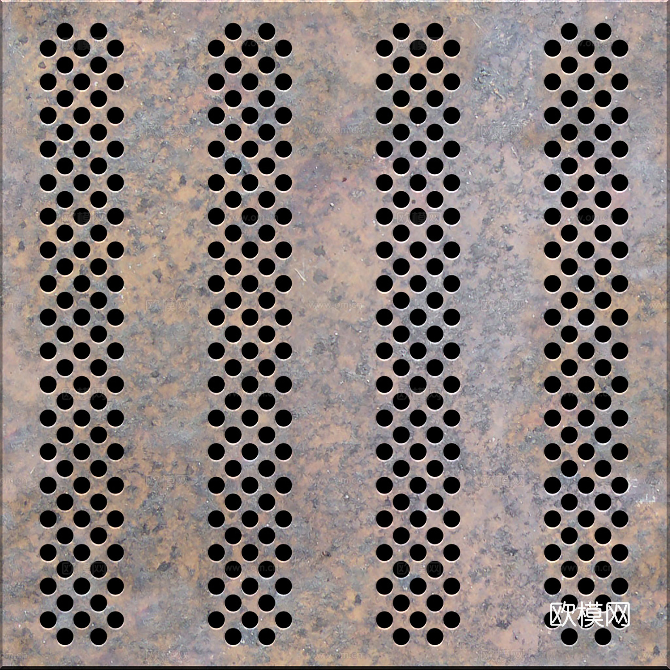 穿孔金属板 铁锈生锈金属板下载