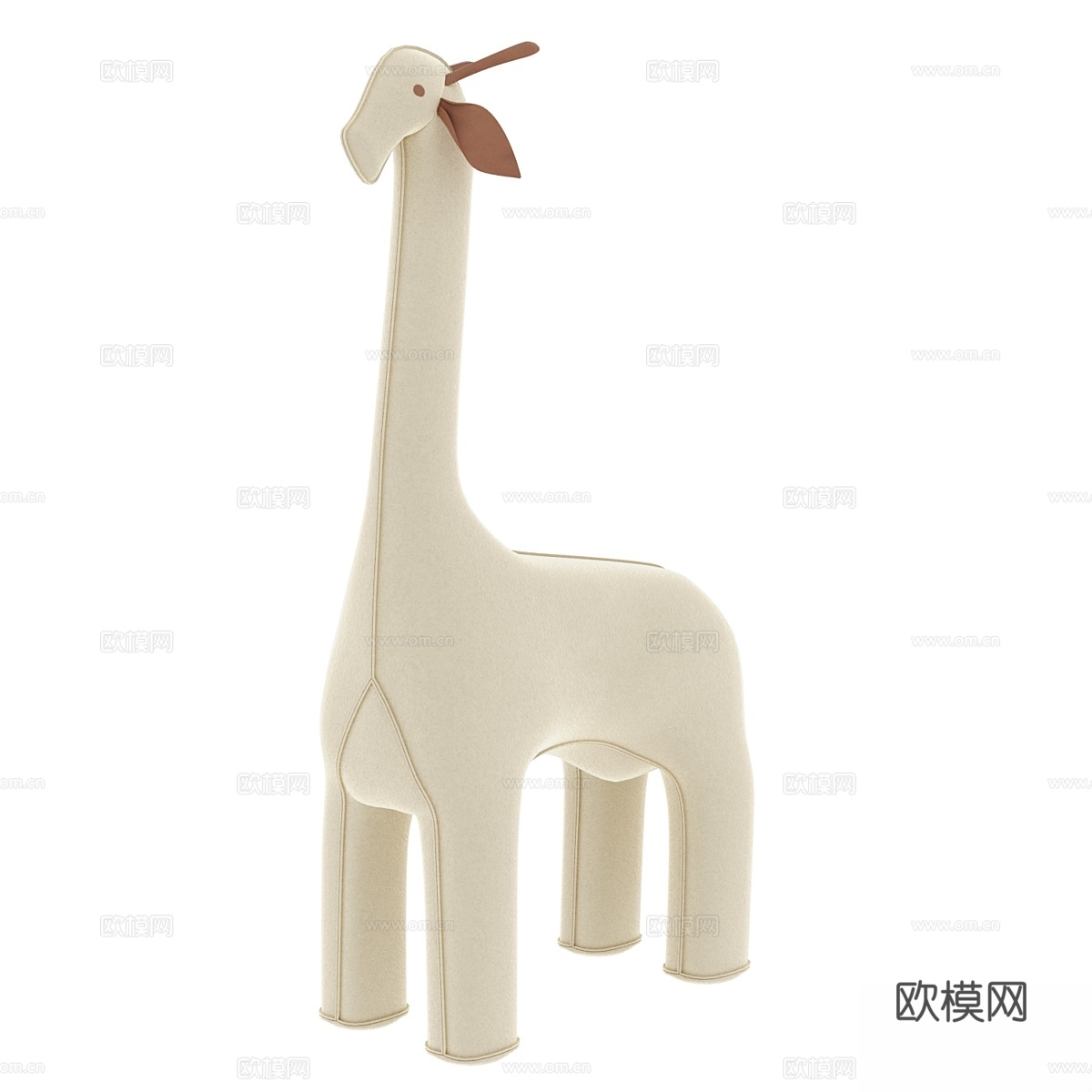 Restoration Hardware 超大羊毛毡长颈鹿3d模型