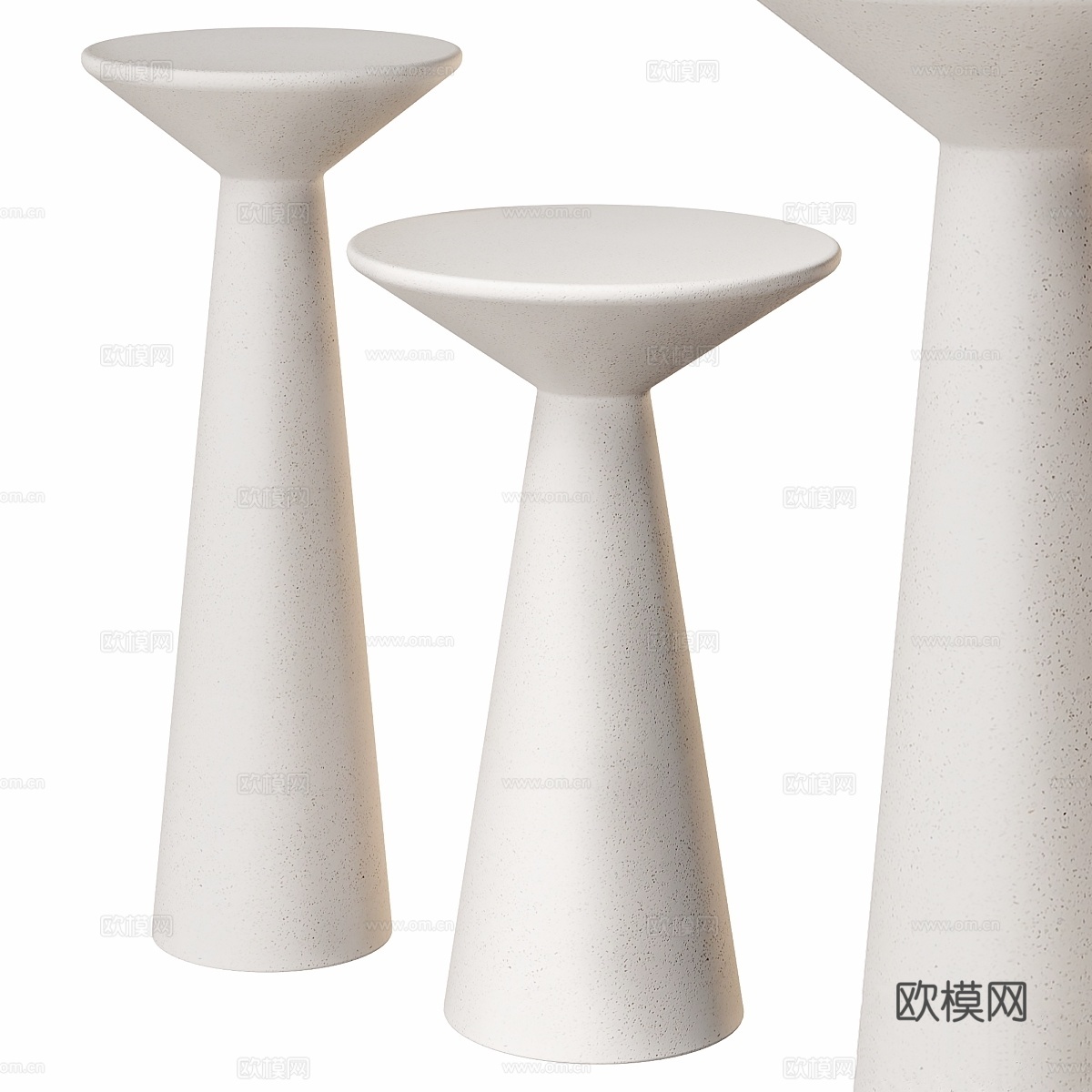 Reina 混凝土装饰桌由Stoffer Home出品3d模型