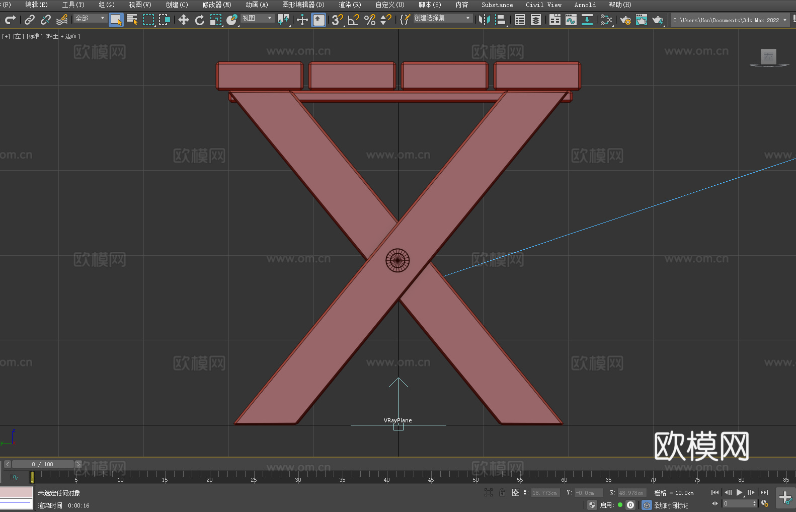 凳子 长凳 条凳 木凳3d模型
