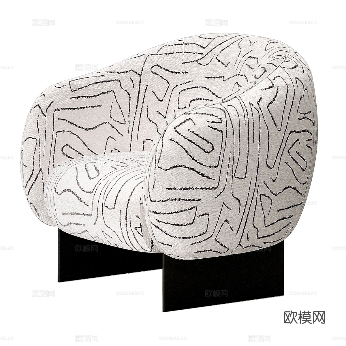 现代简约单人沙发 单人沙发 简约沙发  休闲沙发 客厅沙发3d模型