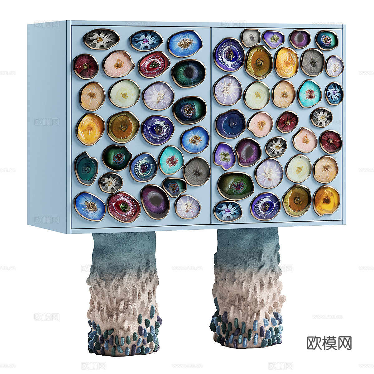 现代简约边柜 装饰边柜 简约柜子 造型柜子3d模型